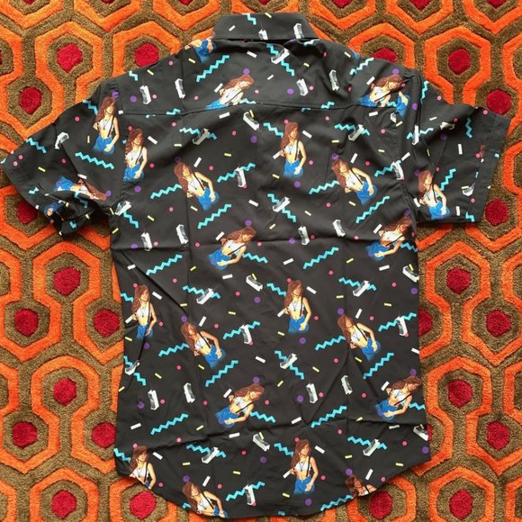 RSVLTS x Saved by the Bell Button Up Shirt Kelly Kapowski Men's size Small NEW - Picture 3 of 7